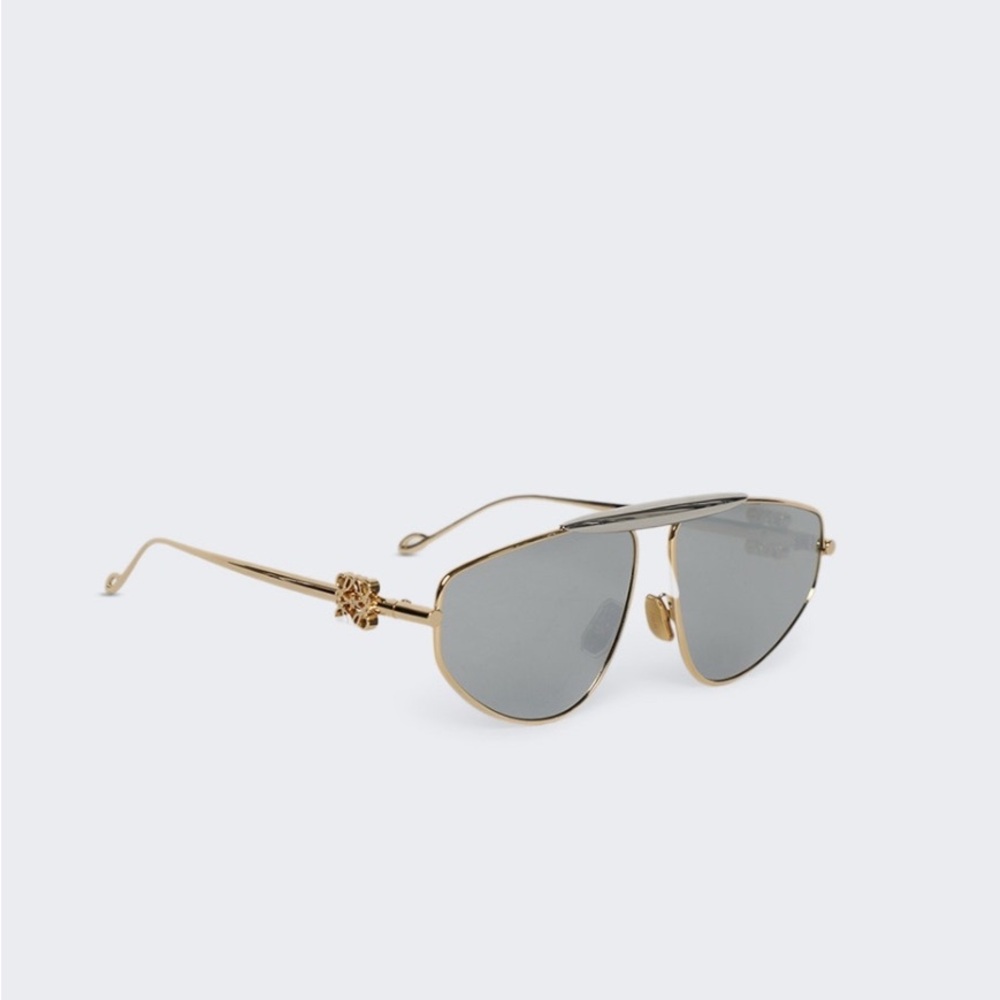 Loewe Gold and Smoke Gray Sunglasses